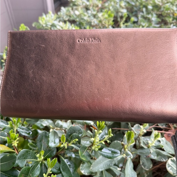 Calvin Klein Metallic Bronze Clutch - Picture 13 of 16